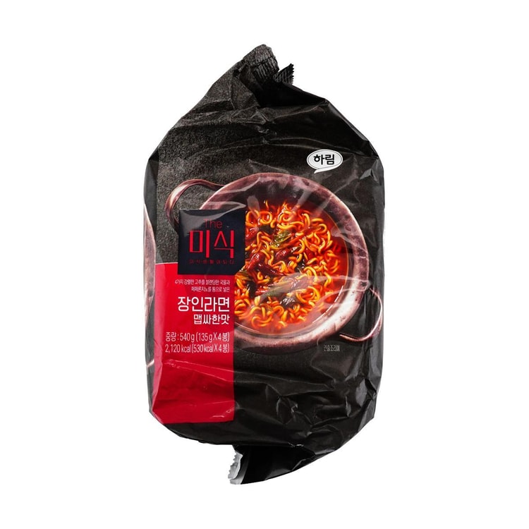 HARIM The Mi- Shik Artisan Ramen ,Spicy Flavor ,4 Packs , 19.04 oz