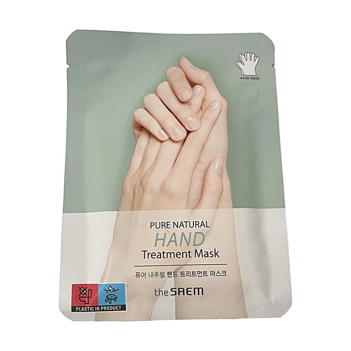 Pure Natural Hand Treatment Mask 1쌍 0.56oz 보습 & 영양 공급