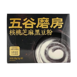 五谷磨房 黑之养 核桃芝麻黑豆粉 五黑食材 早餐代餐 10条装 320g 【高纤高钙高蛋白】
