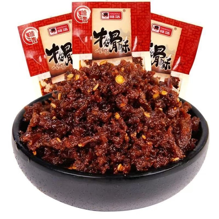 皓浩 牛仔骨素肉辣条 零食 麻辣辣条 16g*6包【96g】 儿时怀旧零食 香辣味 小吃 休闲食品 4