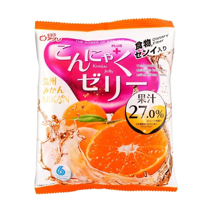 Konjac Jelly Unshu Mandarin Flavor 3.38oz