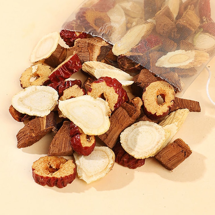 【Canada Direct Mail】 Sifanda Codonopsis & American Ginseng & Ganoderma Tea - 75g (15 bags x 5g) Herbal Blend Substitute Tea, Daily Brewed Drink, Office Essential, Mild Nourishing Herbal Tea Vitality Conditioning Tea 4