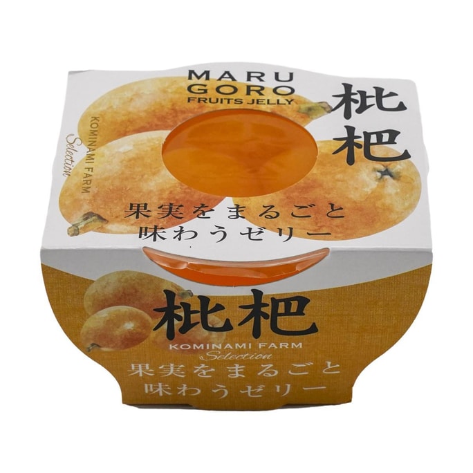 日本KOMINAMI FARM小南農場 水果果凍 枇杷味 250g【真實果肉添加】【夏日美味】