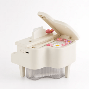 Piano Humidifier USB Powered White Cute Design 13.1×12.8×11.8CM