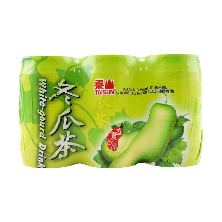 TAISUN 【Value Pack】 White-gourd Drink,10.48 fl oz*6 Cans - Yami.com
