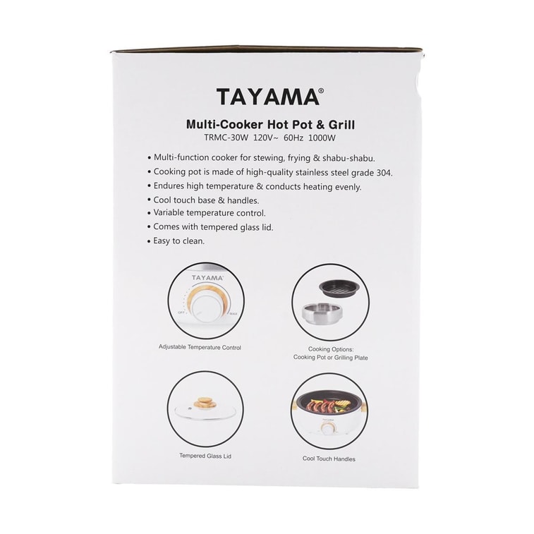 TAYAMA 2.5-Qt Multi-Cooker Hot Pot & Grill 6