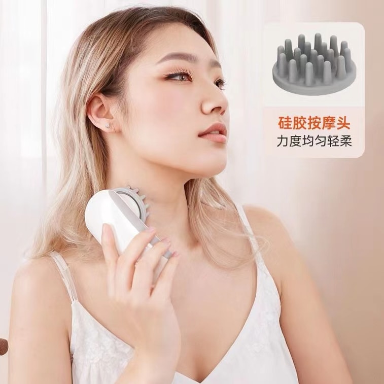 中國 TOUCHBeauty 美麗多功能頭部頭皮按摩器頸部頸椎全自動助眠經絡推臉部清潔 白色 1件 5