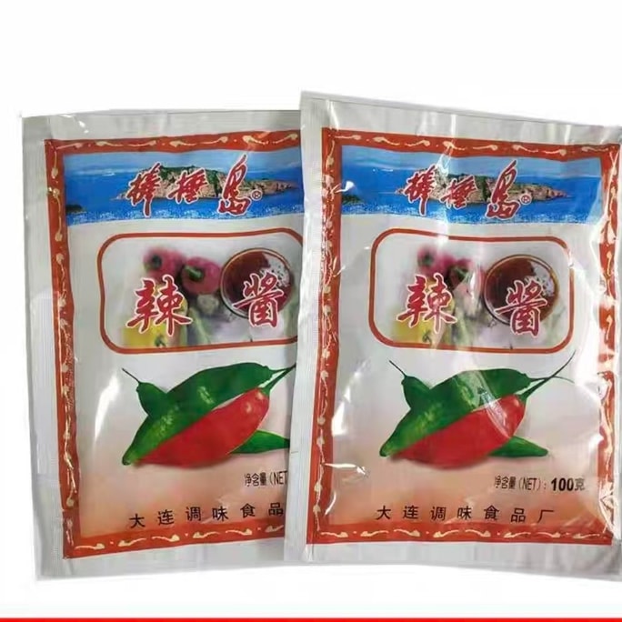 棒棰岛 辣酱 烧烤酱 蘸菜酱 冷面酱 辣椒火锅 调味酱 大连特产 100克*2袋