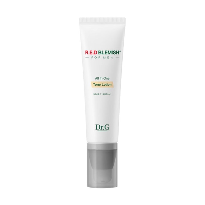 R.E.D 블레미쉬 포 맨 올인원 톤 로션, 선크림, SPF50+ PA++++, 1.69 fl. oz.