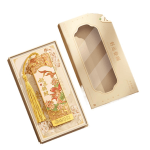 Koi Bookmark Classical Chinese Style High-end Exquisite Brass Metal Bookmark Good Luck Koi - Tassel Style 148 * 78mm