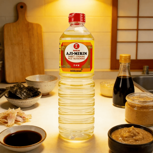 Aji Mirin - Sweet Cooking Rice Seasoning , 33.8 fl oz 【For Cooking Teriyaki, Sukiyaki, Tempura, Japanese Delicacies】
