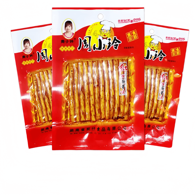 【중국 직배송】 저우샤오링 홍샤오파이구 맛 매운 스낵 45g*10개입