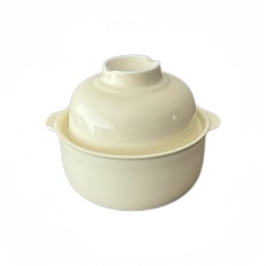 和風ミルクフーフセラミックインスタントラーメンボウル蓋付き学生寮インスタントラーメンボウル丼 #クリーム色 1個