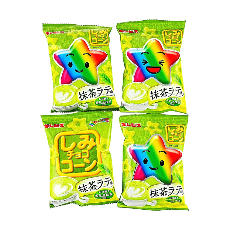 초콜릿 콘 스낵 말차 라떼 맛 4팩 (3.10oz) 6