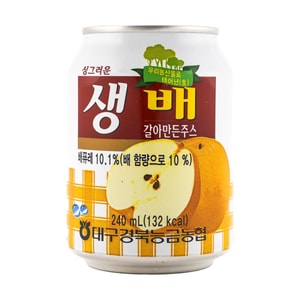 Pear Juice with Pulp, 8.11fl oz【Refreshing Drinks】