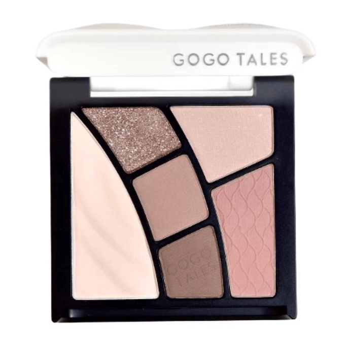 Gogo Dance Six-Color Eyeshadow Palette G01 Fluffy Chestnut Palette 9g*1 Box