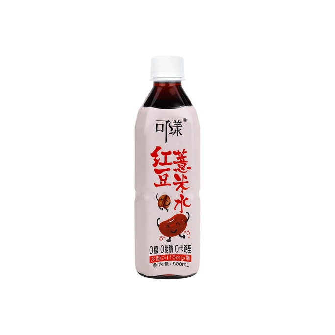 可漾 红豆薏米水 零糖零脂零卡饮料 甜味 500ml