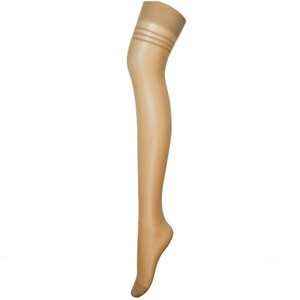 【中国直邮】 宝娜斯 夏季超薄款防勾丝 过膝中筒丝袜 日系半长筒小腿袜 咖色过膝袜5双