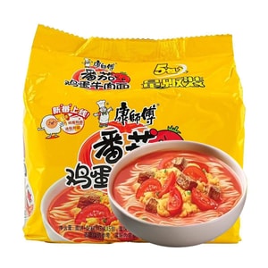 康师傅 方便面 番茄鸡蛋牛肉味 5连包 115g*5包