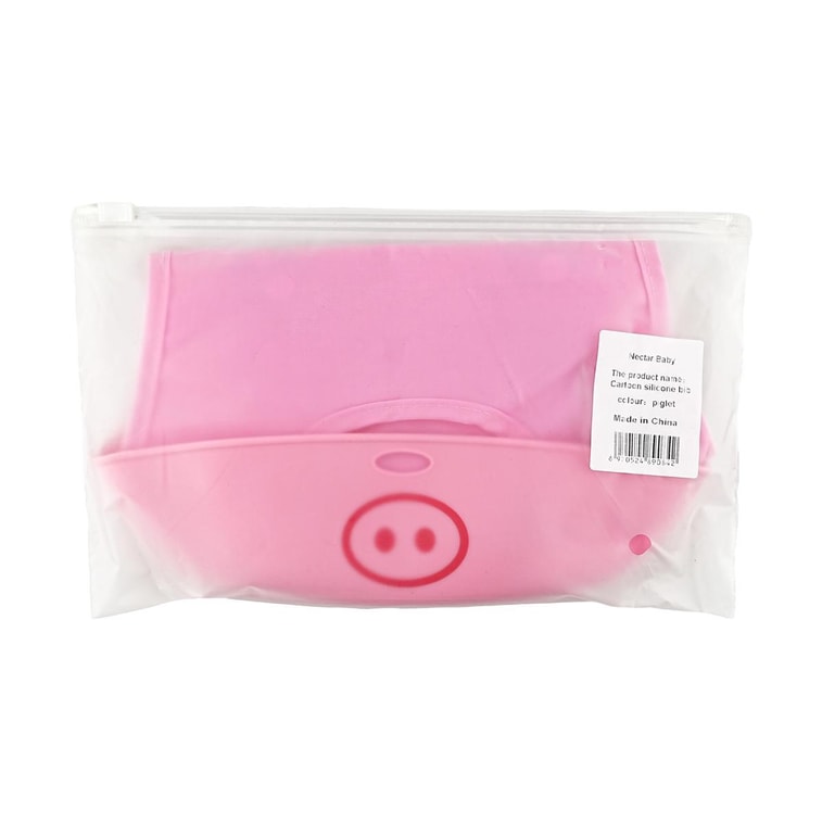 ベビーシリコンビブ - かわいい子豚 4