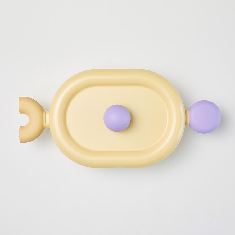 BETTER FINGER Cast Aluminum Low Oval Casserole Pot Stockpot with Lid Yellow 10" 12