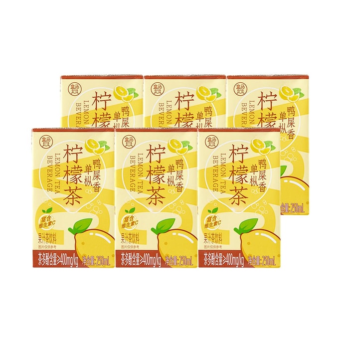 盒马 单枞鸭屎香柠檬茶 250ml*6盒【低糖轻负担】【清新畅爽 夏日饮品】【亚米独家】