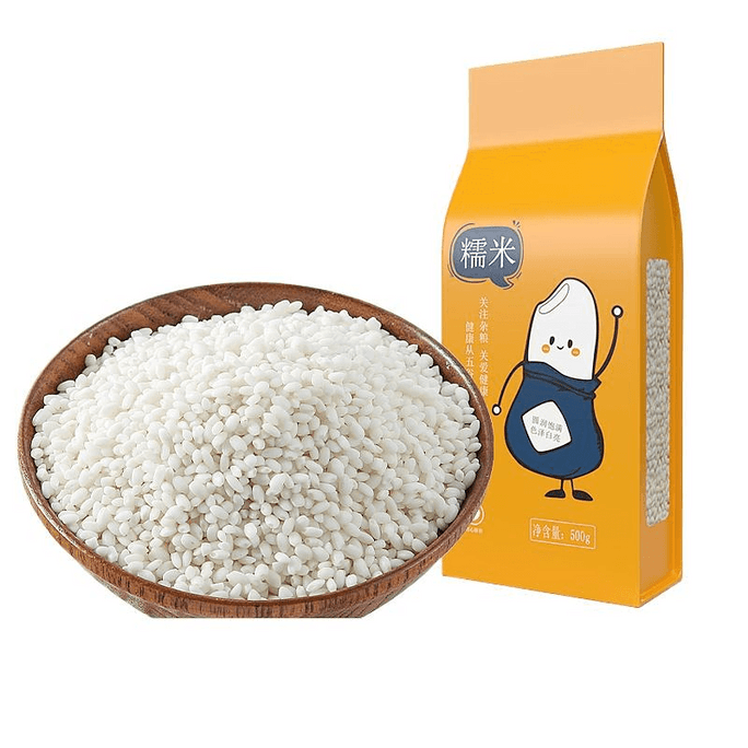 【中国直邮】 谷味来 五常圆糯米包粽子农家白江米500g*1袋