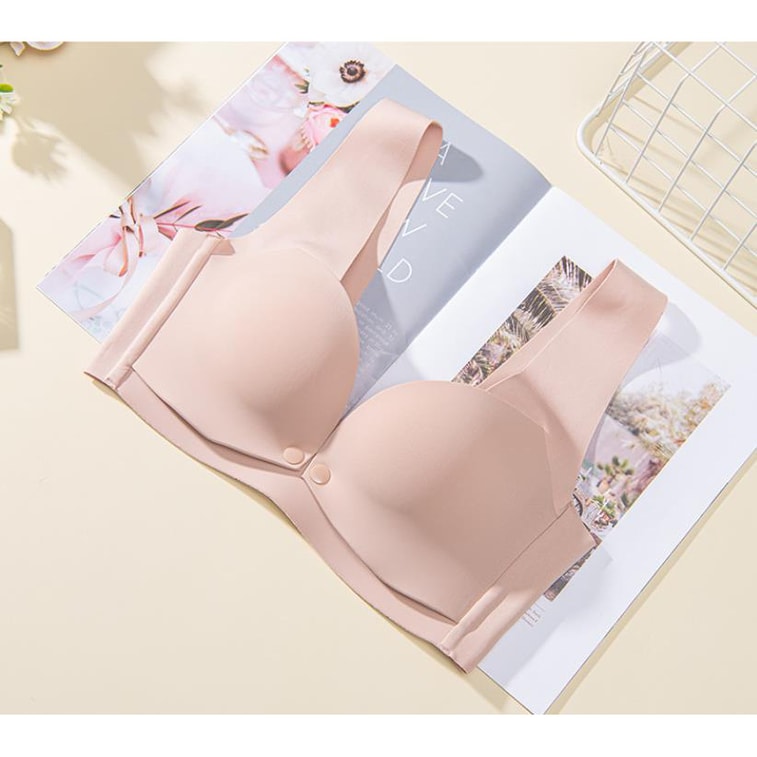 【中国直邮】新品 一片式无痕哺乳内衣文胸  34/75BC码 氧气肤色款 3