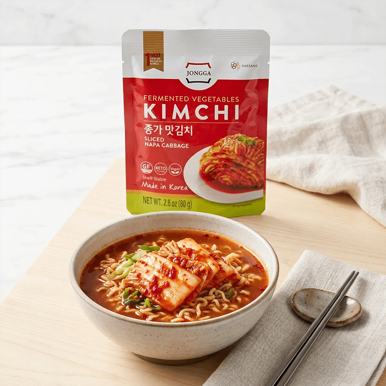 Authentic Korean JONGGA Kimchi ,2.82oz *3【3 Packs】【Korean Classic】【Ready to Eat】【Popular Side Dish】 5