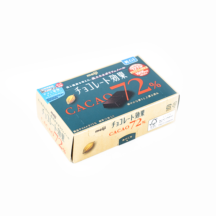 日本MEIJI明治 72%高浓度纯黑巧克力 75g【低GI】 9