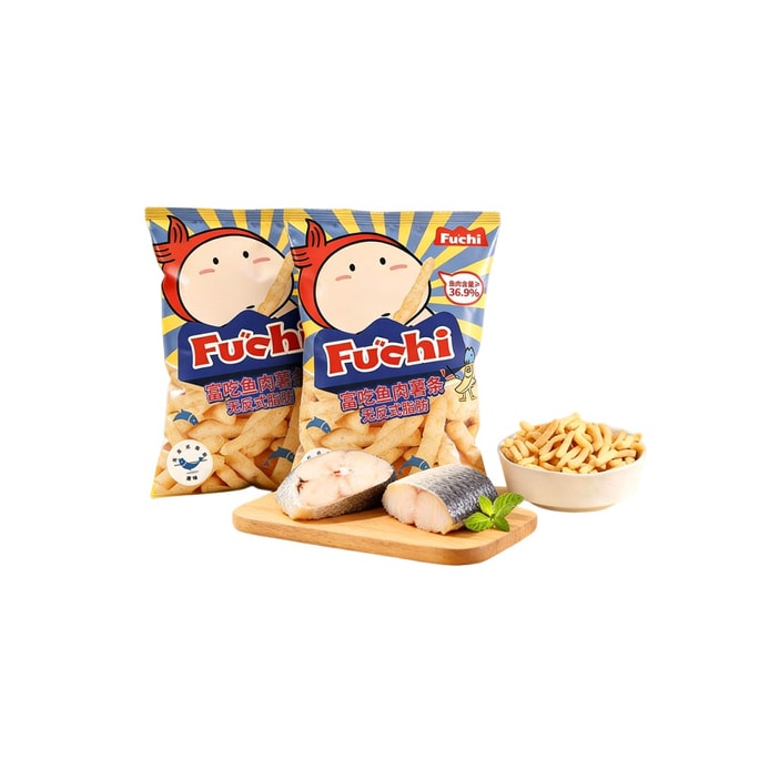 [중국 직송] 태국산 FUCHI 생선튀김, 78g*2봉지, 생선 살 36.9% 함유, 오리지널 및 치즈 맛, 신선하고 바삭한 고단백 퍼프 스낵으로 건강하고 만족스러운 여가 시간 간식입니다.