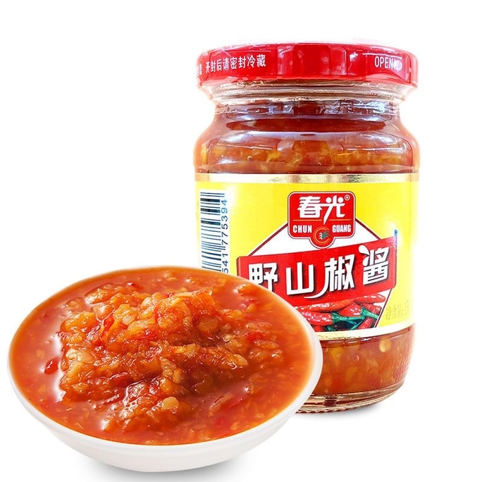 【中國直郵】 春光 海南特產】 野山椒辣椒醬 1瓶150g 剁椒醬 拌麵 下飯醬 佐料調味