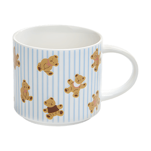 韩国DAILYLIKE 泰迪熊马克杯子 陶瓷杯 360ml