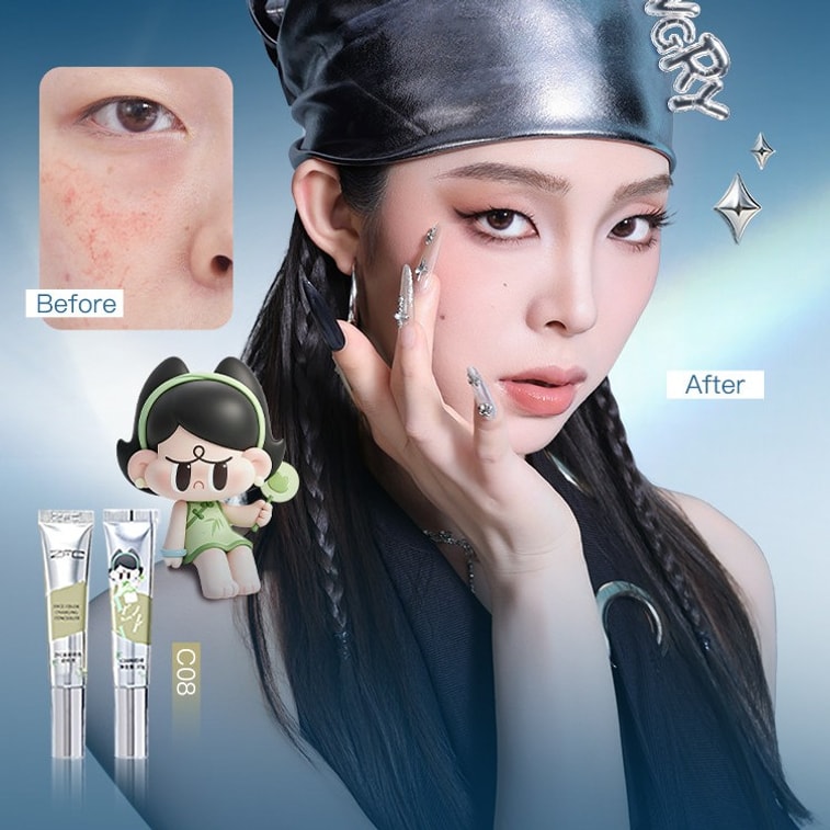 Makeup Primer Brightening Liquid [Removes dullness 🥨 Suitable for dull/yellowish skin, Corrects skin tone, Evens and brightens complexion] C06 Lavender Purple 10g*1 tube 3