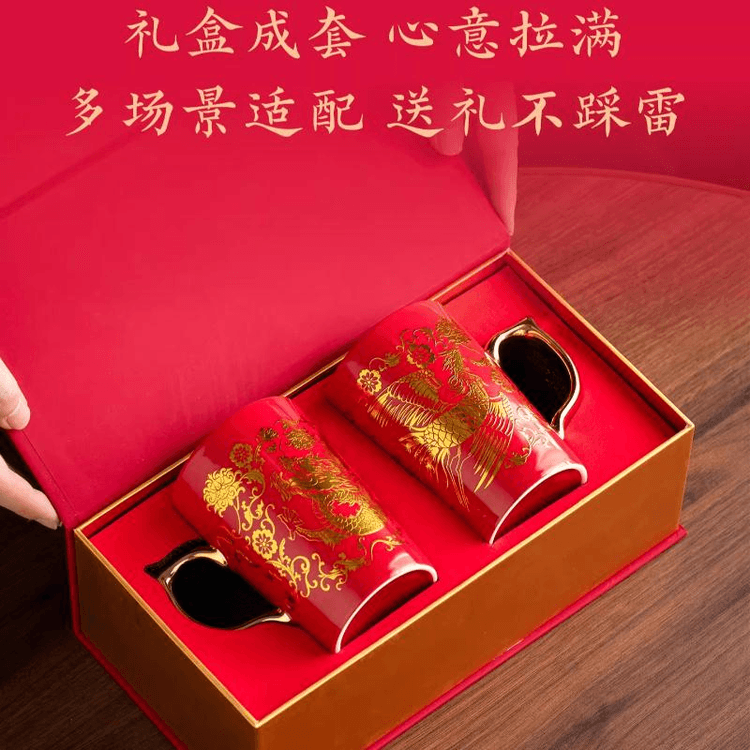 中国直送】故宮博物院文化創作商品：新着商品 - 龍鳳凰調和マグカップ