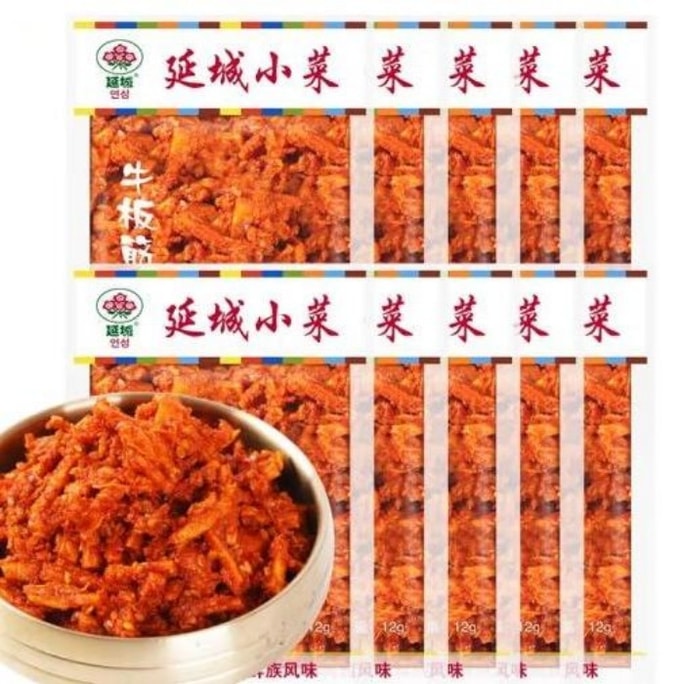 延城 延邊朝鮮族風味牛板筋 12g*5袋 熟食滷味零食小吃下飯菜【嚼勁十足】