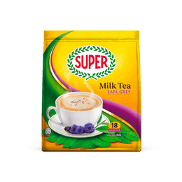 新加坡SUPER超级 三合一即溶格雷伯爵奶茶 18条入 450g