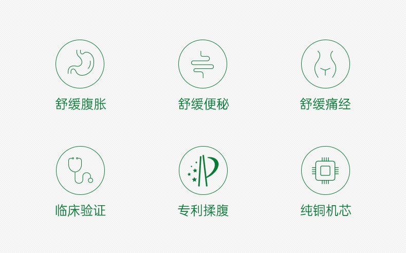 【中国直邮】 MEDISANA 揉腹仪 全自动按摩加热敷肚子促进肠胃蠕动-通便揉腹胀  一个装