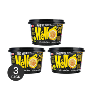 越南ACECOOK HELLO BOWL PHO越南河粉碗 即食米粉 蒜香洋蔥口味 76g *3【3份超值裝】