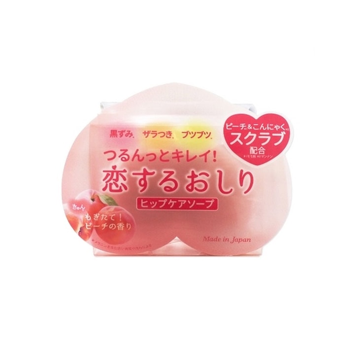 [일본 직배송] 펠리칸 엉덩이 멜라닌 제거제 매끄럽고 촉촉한 엉덩이 비누 80g 복숭아 비누 PP비누