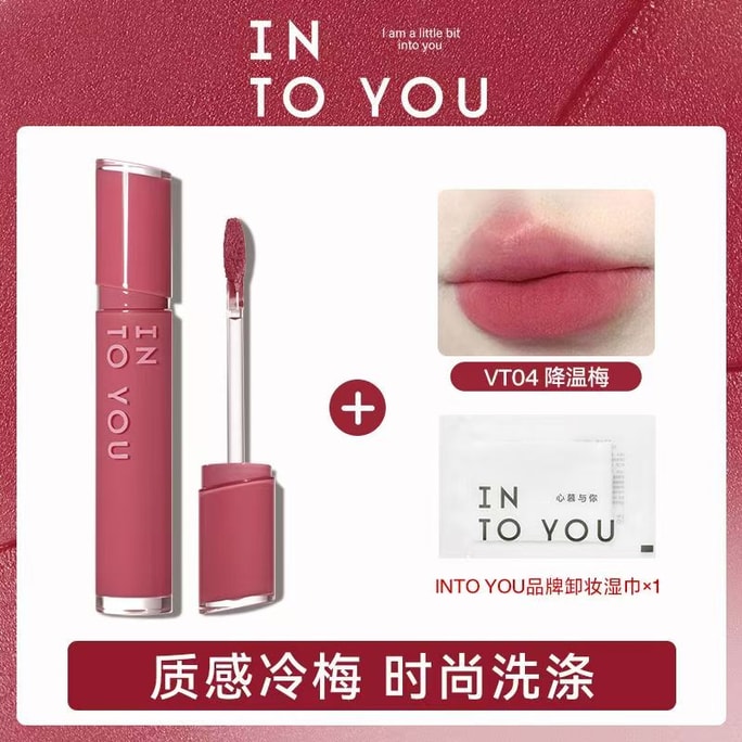 Mirror Velvet Lip Gloss Lipstick Lip Shine Lip Gloss Mirror Water Shine Nude Transparent Lip Balm [Velvet] VT04 Cooling Plum 2.6g*1