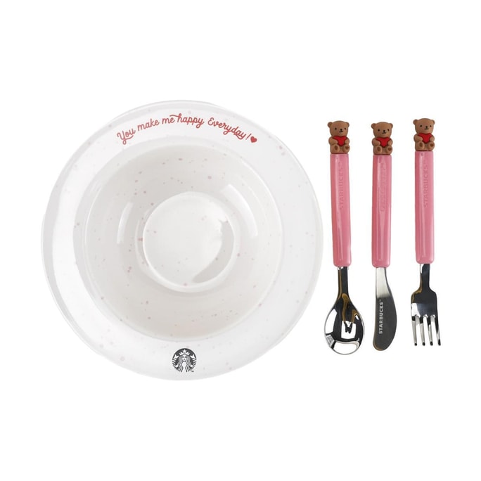 Valentine's Day Popping Love Bowl & Cutlery Set