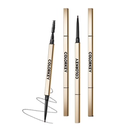 中国カラーキー コントゥア 3D スケッチ アイブロウペンシル ウォータープルーフ 長持ち 色落ちしない ワイルドアイブロウ 03 スターロックグレー