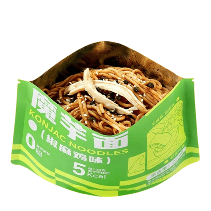Konjac noodles with spicy and numbed chicken flavor 220g per bag