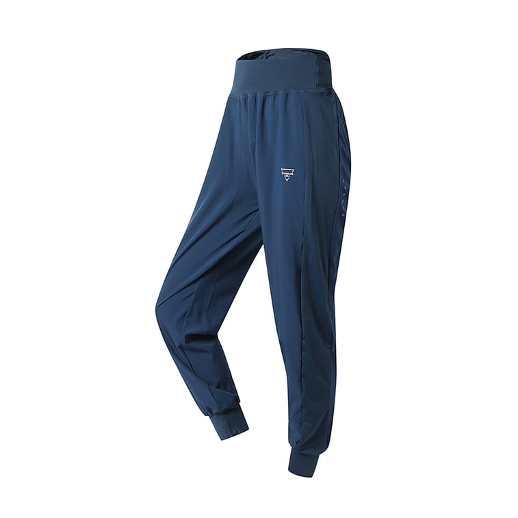 中国直邮 暴走的萝莉 弹力松紧收脚运动长裤 宽松跑步休闲卫裤/翅鸭蓝 #/M 5