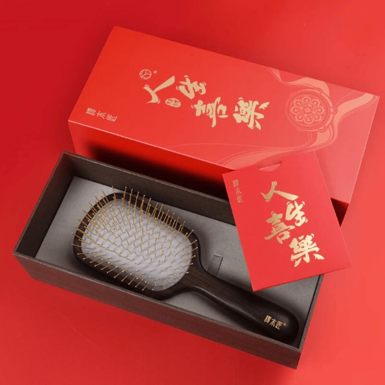 TAN'S 丹母江四悦エアバッグコーム（永遠の幸福） - 頭皮マッサージ用のコーム1本。 4