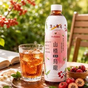 Hawthorn Berry Flavor Oolong Tea, 19.95 fl oz【Golden Ratio Sweet & Tart, Rich Oolong Base】