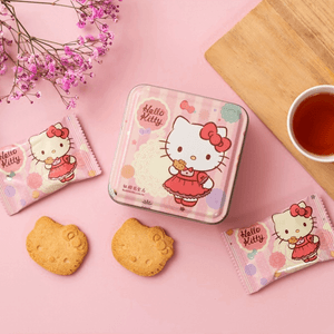 台湾红樱花 HELLO KITTY造型小曲奇 奶油口味 13g*5【空运新品超可爱】