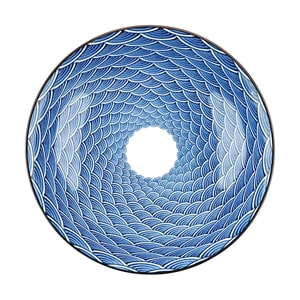 日式8寸盘 陶瓷盘子 千层浪 20*20*5CM