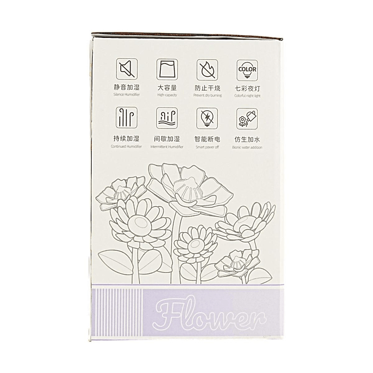 해바라기 모양 USB 충전식 가습기, 핑크색, 귀여운 디자인, 9.6×9.6×20cm 7